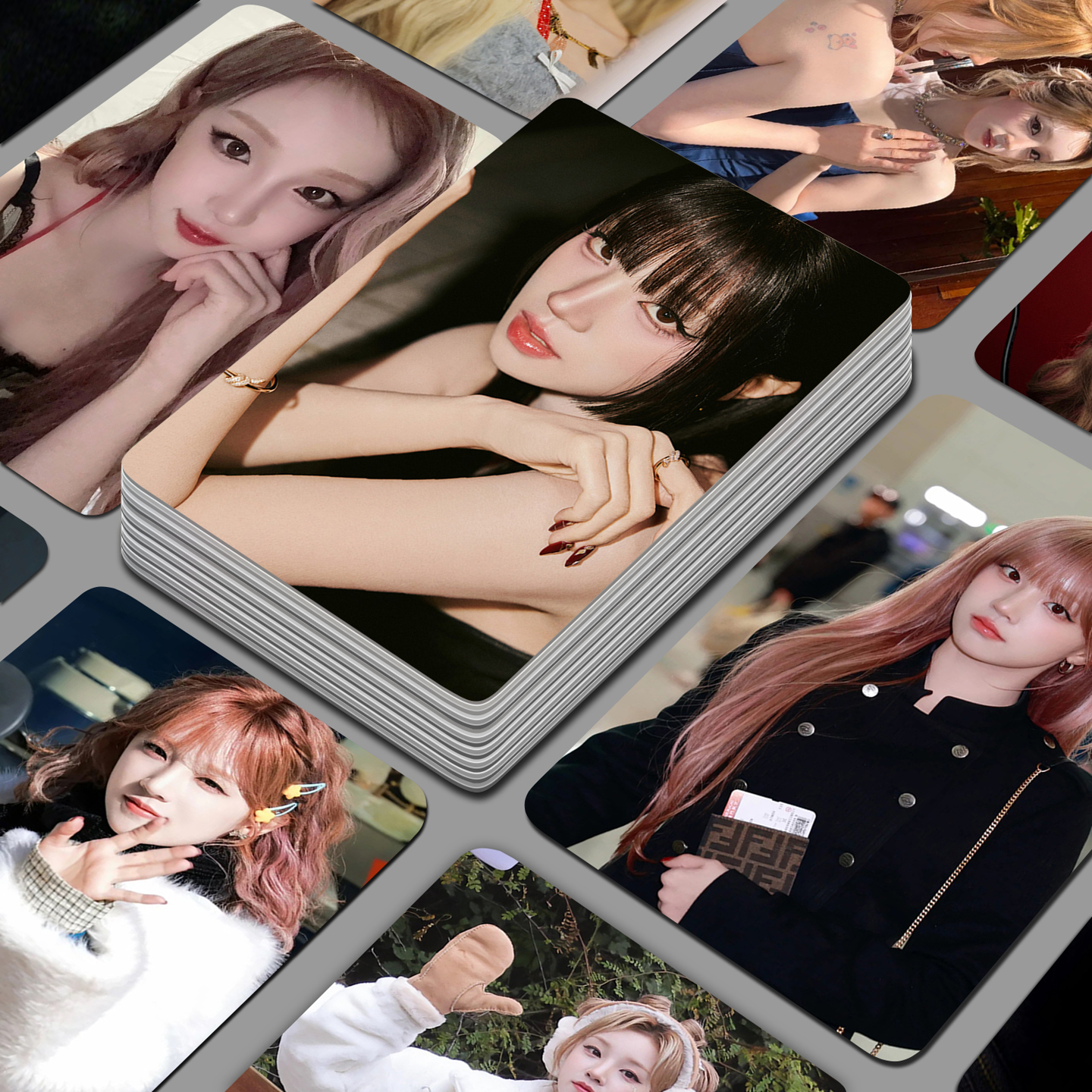 新款宋雨琦亮面小卡55张收藏卡片