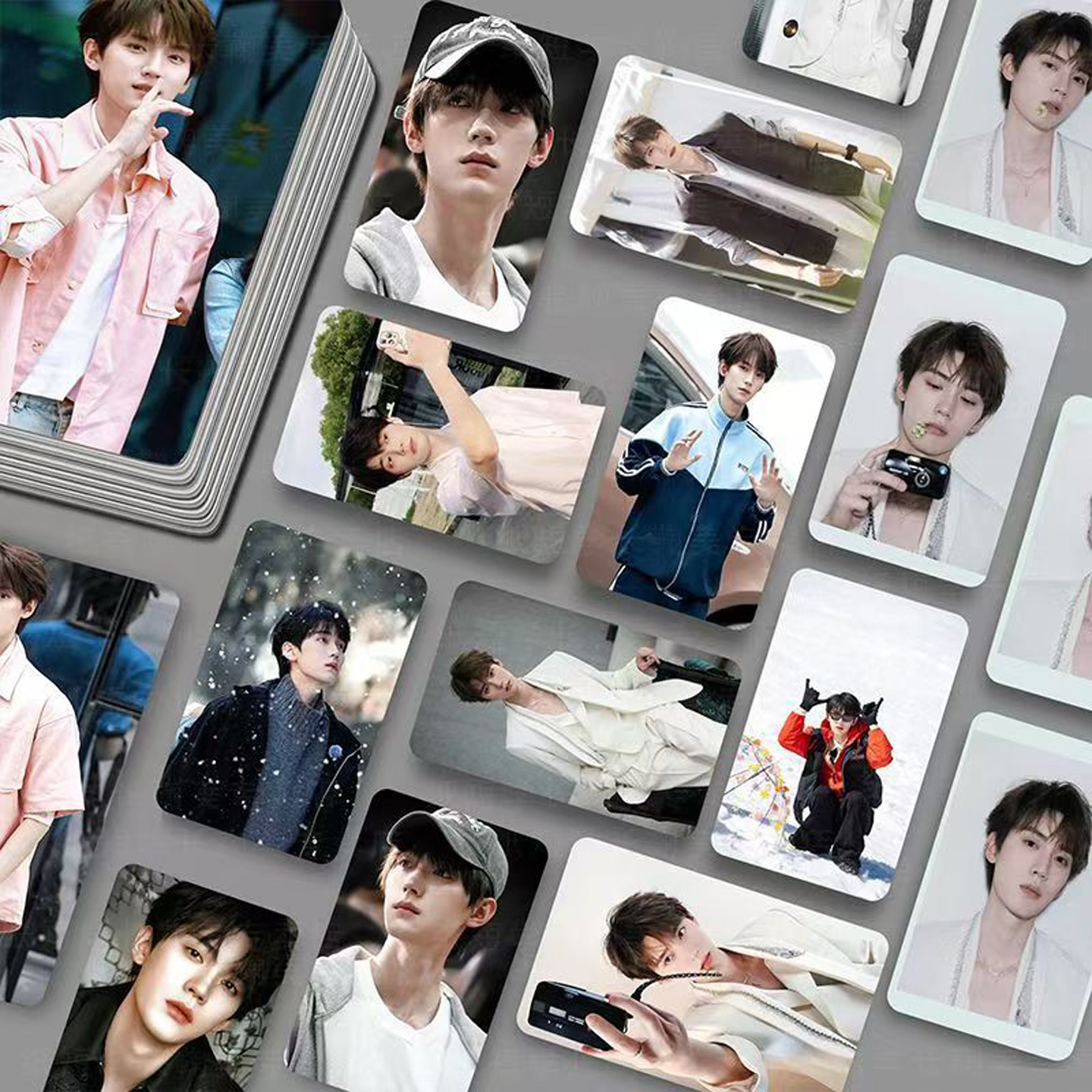 全新款周翊然小卡55张三寸不重复