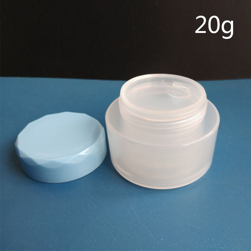 现货20g克塑料盒 双层加厚塑料盒面霜膏盒软膏盒塑料瓶空盒子