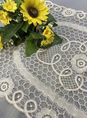 c316 本灰色手工青州府长方盘垫棉质40*60cm