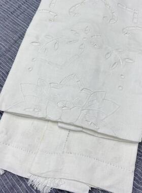 V246 白色镂空流苏窗帘45*240