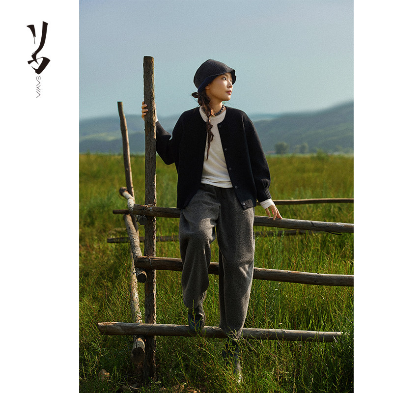 加密羊绒双穿质感外套俏版