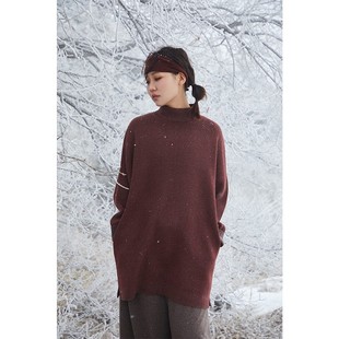 逍遥口袋中长重磅双穿加厚羊绒衫 幻 Say