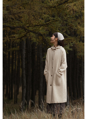 Say Ya 原创【卓】千克温暖 重磅山羊绒连帽大衣