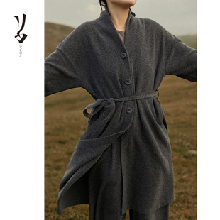 西北向南玲珑纱双穿瓷扣版 幻 加密系带大衣 Say