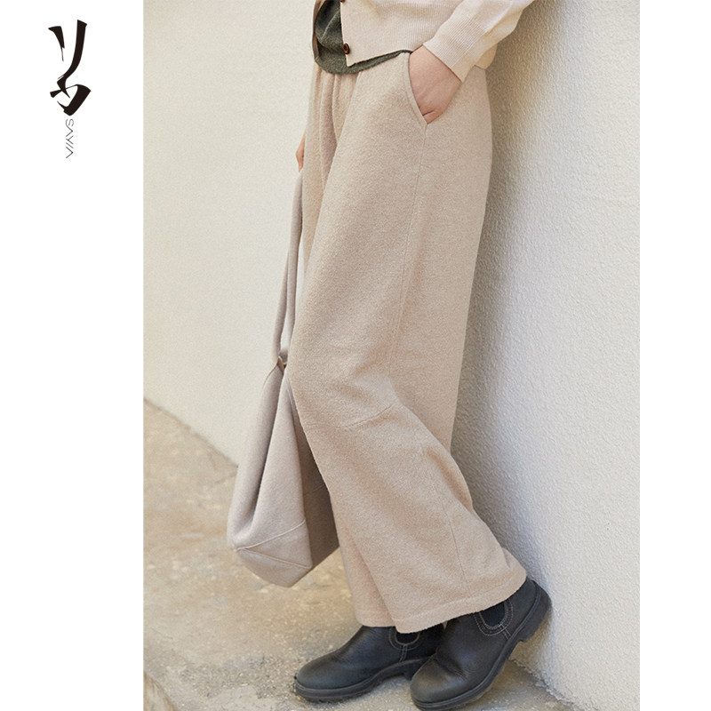 酥粒特殊纱宽松轻工装裤