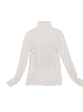 Say Ya【幻】80支精纺羊绒罗纹修身弹力打底衫 高领