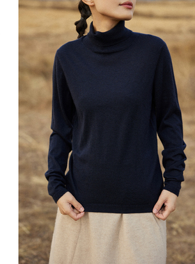 Say Ya【幻】高领精纺羊绒加密打底衫 弹力百搭