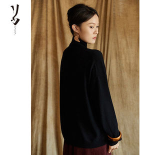 Say Ya 【幻】精灵雪绒纯净系列简奢高领上衣 休闲版