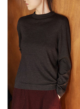 Say Ya【幻】细骨 精纺羊绒半高领套头衫 简约/质感