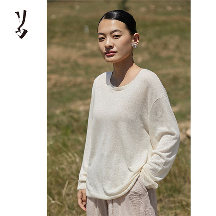 Say Ya【自在】自生凉 简约亚麻混纺干爽套头衫/夏日限定