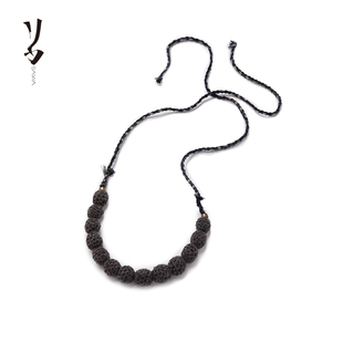 手工织风格 Say 焚香 卓 羊绒项链搭配