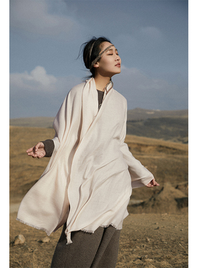 Say Ya 【幻】蓝田覆玉 轻奢定制钻石纹羊绒围巾披肩