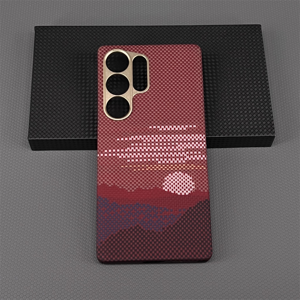 适用三星s25ultra手机壳轻薄防摔凯夫拉芳纶纤维S25+碳纤维保护套全包s25磁吸散热高端新款Magsafe硬壳商务