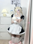 Miubby「是穹妹呀」日系萌狗短束腰女仆装 lolita二次元 cos连衣裙