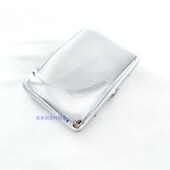 烟盒铜质潮流烟盒 金属铜亮铬光板双面16支时尚 320 双枪烟盒时尚