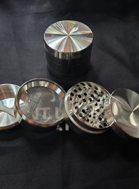 526 锌合金金属合金防风便携研磨器不锈钢色时尚磨碎器