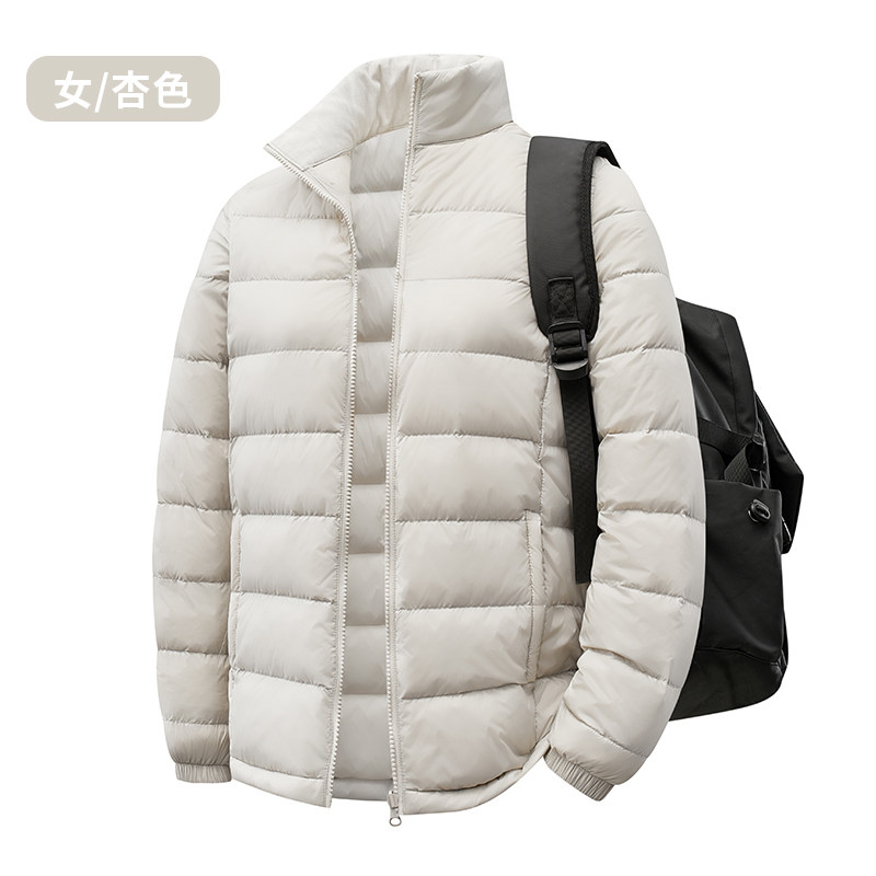 外贸尾单新款2025男羽绒服时尚户外二开轻薄情侣款绒