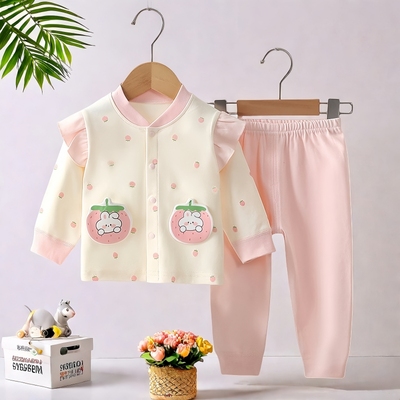 婴儿衣服春秋装套装男女宝宝外出