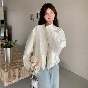 有货 木耳边波点小清新棒球服外套 2B218-C05-P150，控218图片