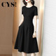 气质修身 正式 女装 新款 赫本风小黑裙高级感 场合黑色连衣裙2025夏季
