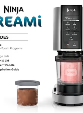 Ninja CREAMi Breeze 7合1 冰淇淋机NC301带2个品脱杯