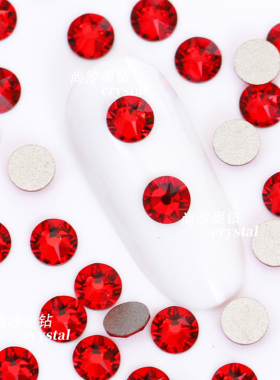 正品施家2088平底圆形227浅红色美甲饰品钻耳环耳钉宠物发夹diy