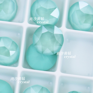 新品 奥钻施家水晶1088美甲尖底堆钻超闪L115S薄荷绿圆形指甲饰品