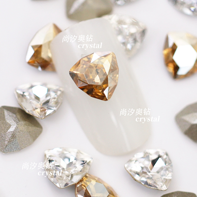 施华洛4706胖三角尖底美甲饰品钻