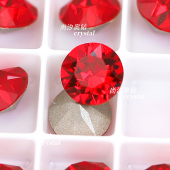 正品 施家华子1088奥钻227鲜红色尖底圆形钻美甲饰品堆钻指甲装 饰