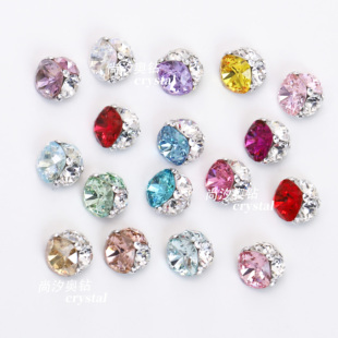 新品施华洛4470肥方8mm全华手工美甲成品高品质美甲钻球