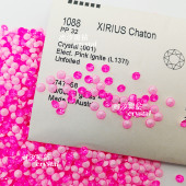 正品 施家1088奥地利L137i电光粉尖底圆形钻美甲堆钻指甲饰