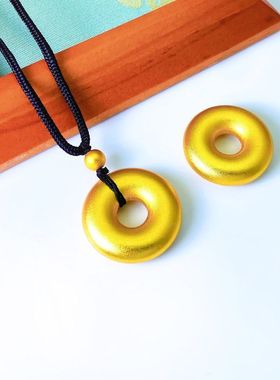 金店同款中国风古法合金素圈平安