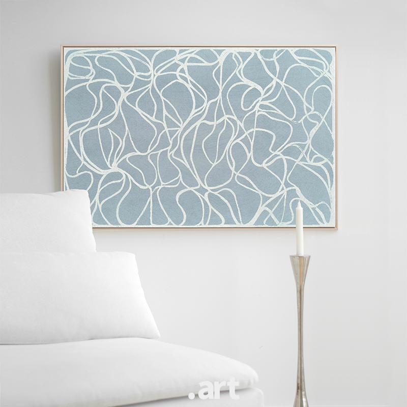 北欧nordic抽象现代简约家居装饰画玄关客厅卧室挂画 冬之思绪