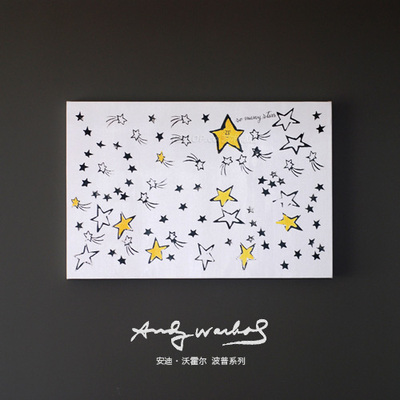 好多星星安迪沃霍尔儿童房小清新