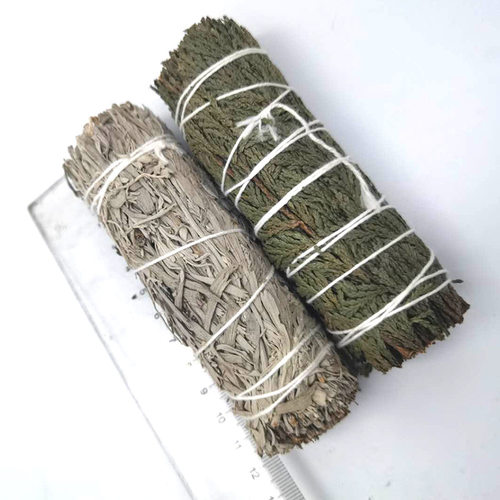 加州雪松仗蓝白鼠尾草组合