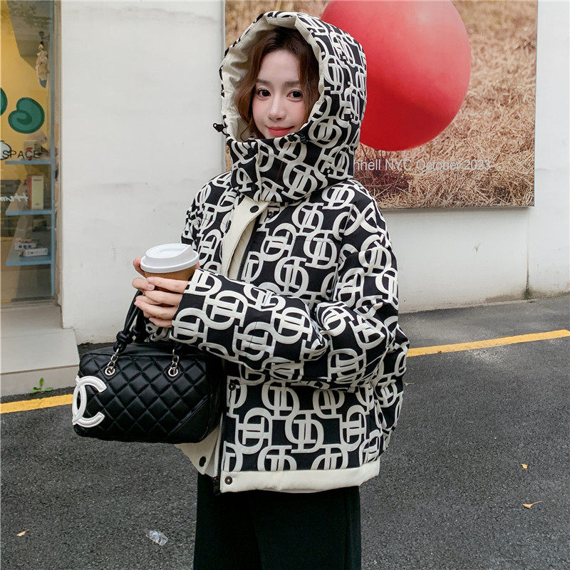 [现货】连帽印花羽绒服浙宝B252-2622-P265-K358,女装羽绒服,浙宝252