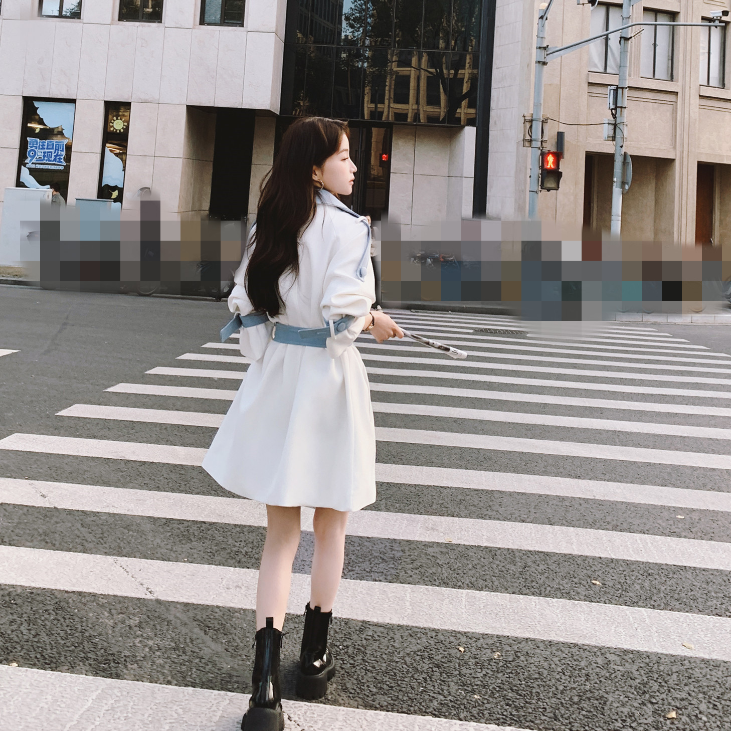 【现货】23年春装新款撞色风衣浙宝B252-2329-P150-K228,女装风衣,浙宝252