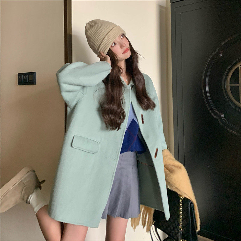 【现货】手缝双面羊毛外套D252-D22028-P225-K348，女装毛呢外套，浙宝252