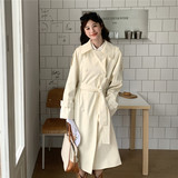 [现货】25年新款甜玉米色中长款风衣浙宝B252-2507-P150-K238，女装风衣，浙宝252