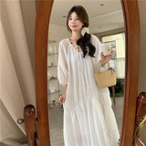 【现货】25新款夏季天丝长款连衣裙浙宝B252-2513-P135-K208，女装连衣裙，浙宝252