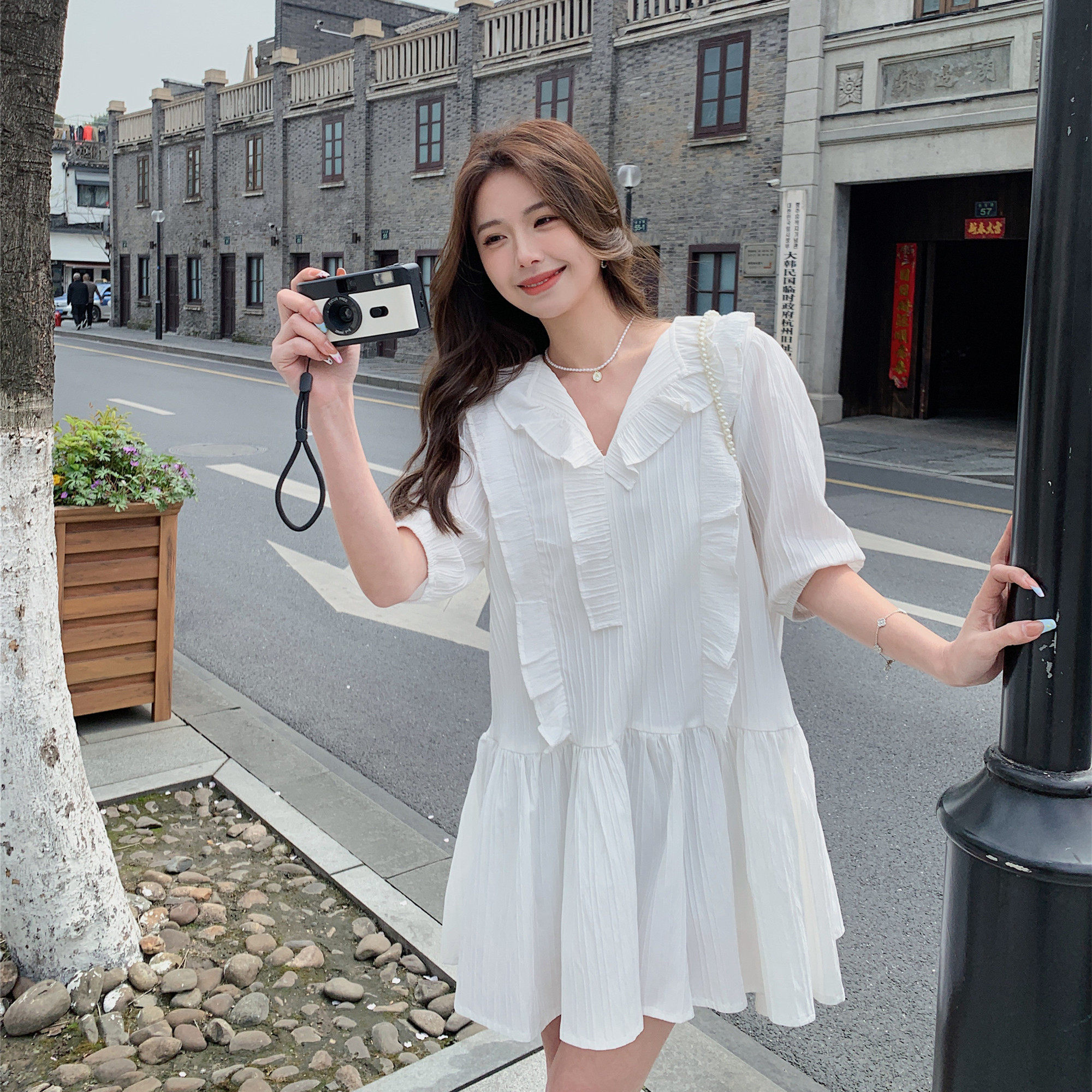 【现货】木耳边连衣裙浙宝B252-2336-P90-K168，女装连衣裙，浙宝252