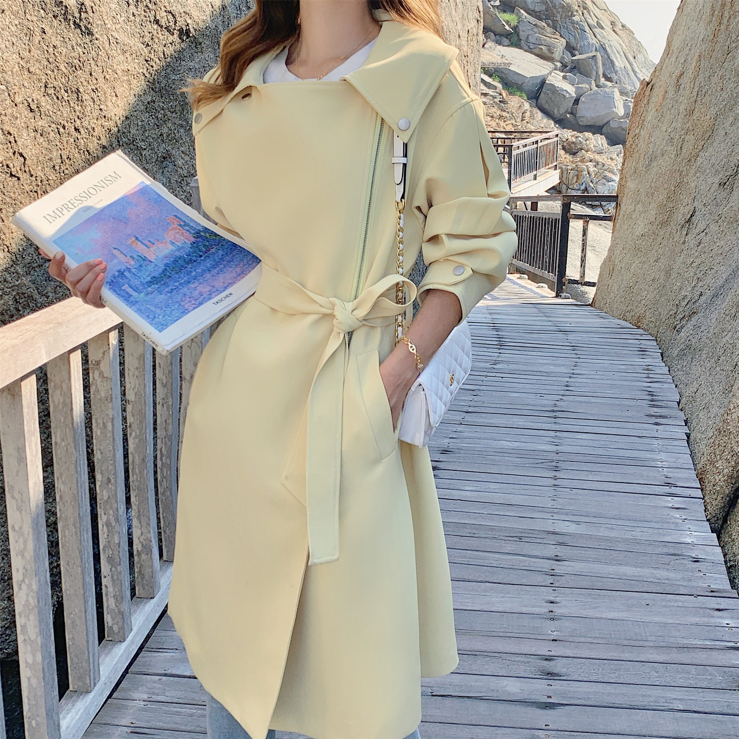 【现货】拉链风衣浙宝B2522127-P140-K218，女装风衣，浙宝252