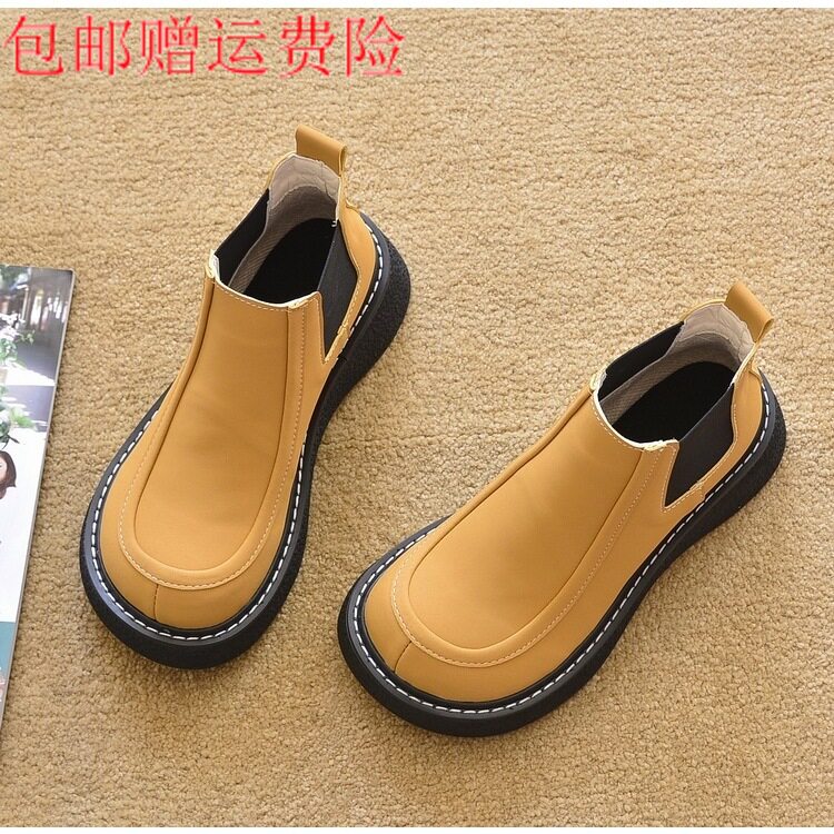 短靴包邮平跟欧美马丁靴