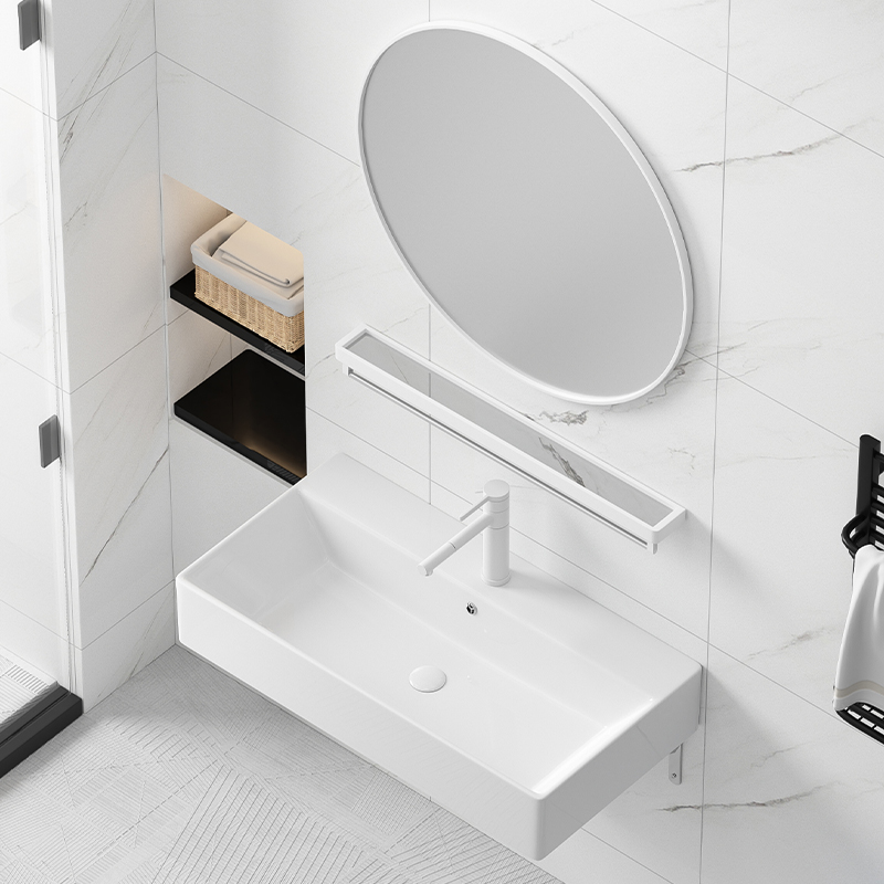 泓洁世家陶瓷挂墙式洗手盆