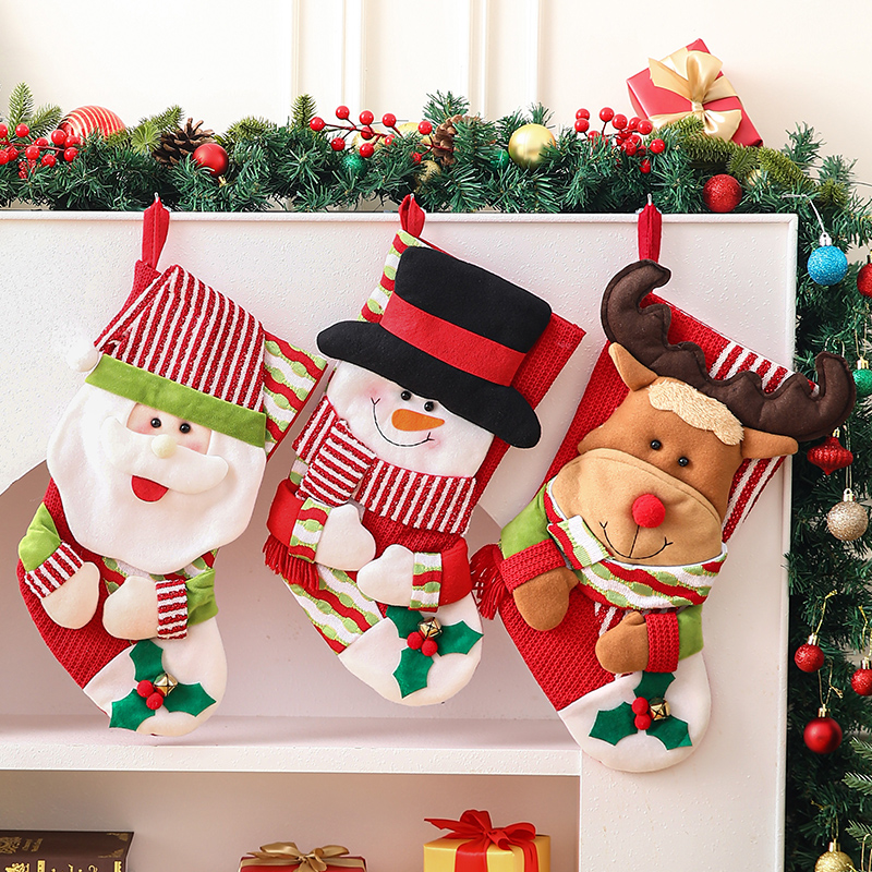 平安夜圣诞老人挂件礼品袋