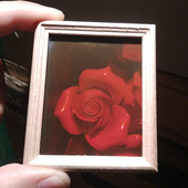全息玫瑰新奇创意礼物3D相框我爱你裸眼三维立体全息卡全息照片