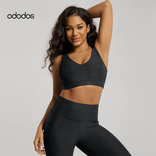 ododos 高强度运动内衣方正防下垂女士美背专业运动健身运动内衣