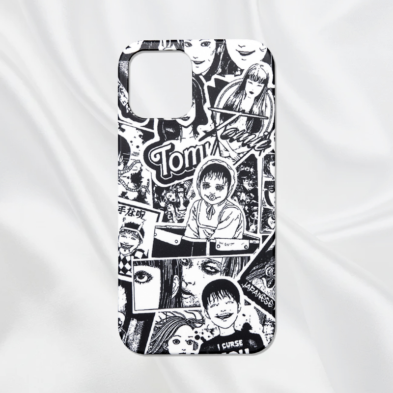 伊藤润二富江恐怖漫画暗黑原创小众适用iphone12/13苹果14/15proMAX手机壳plus道诡异仙哥特风猎奇ins哥特风