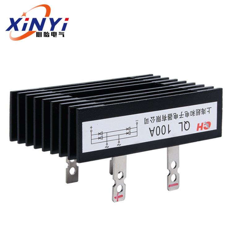自动工控单相用带桥式整流桥大功率厂家整流器散热QL100A1600V堆